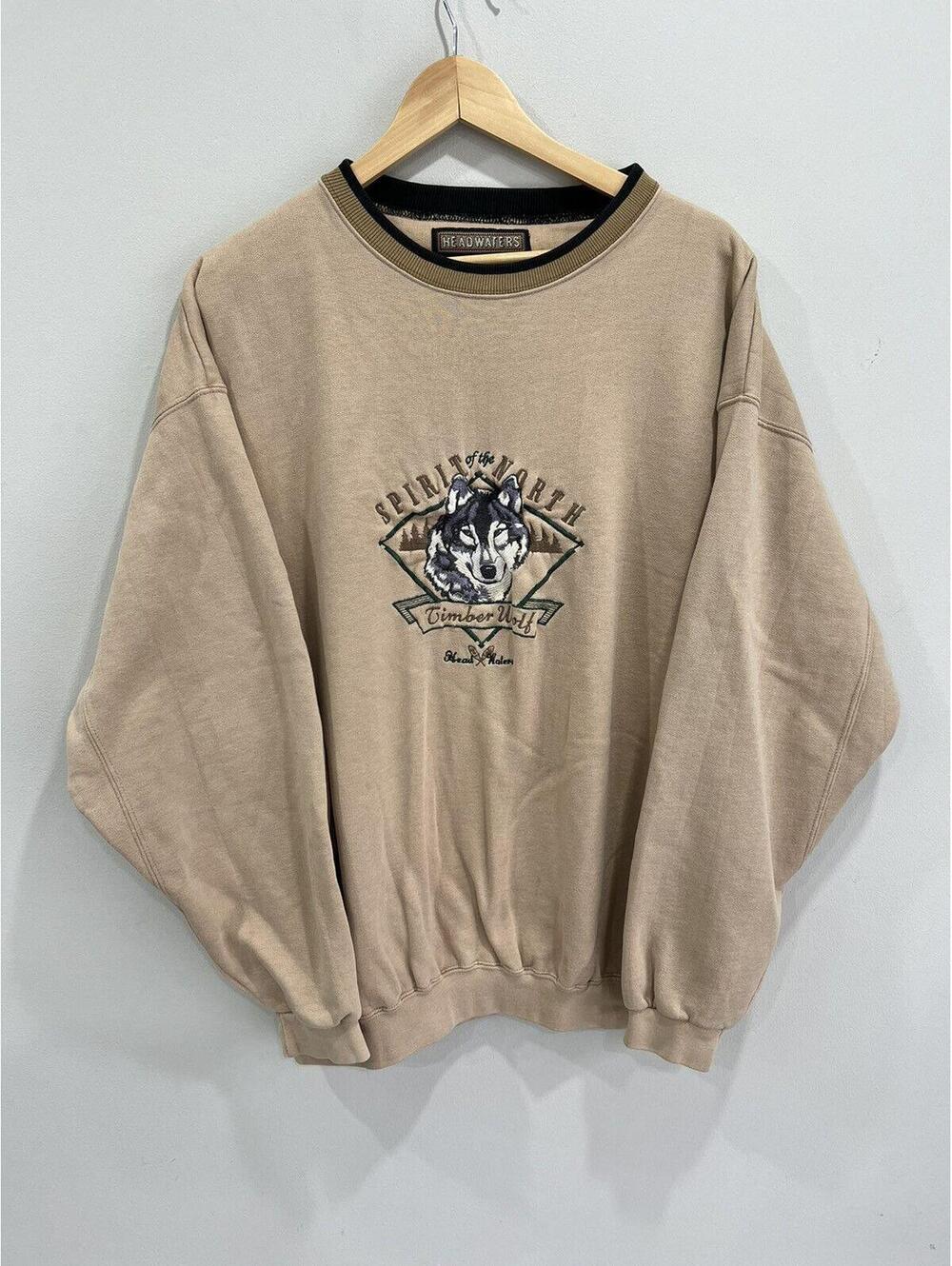 Vintahe Timber Wolf Animal sweater sweatshirt